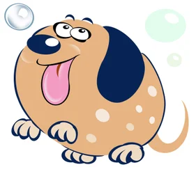 Bubbly Dog - karikatyr